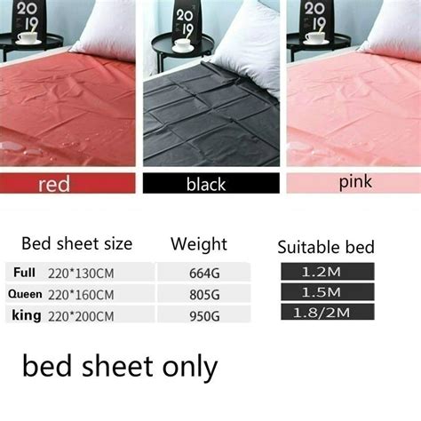 Sex Plastic Pvc Waterproof Bed Sheets Fitted Adult Cosplay Sheet Wet Mattress Ebay