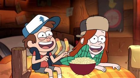 Dipper And Wendy Laughing Screenshot Disneys Gravity Falls Best