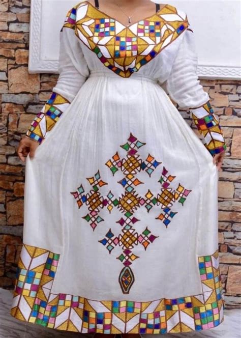 Ethiopian Dress Eritrean Dress Habesha Kemis Zuria Custom Order Any Color 3 5 Weeks