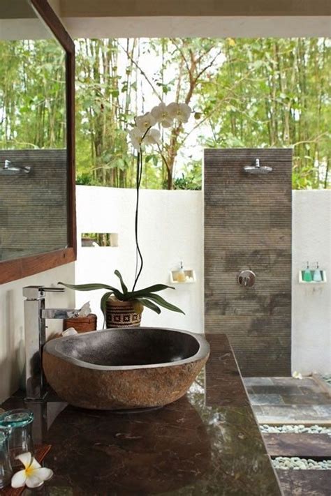 Outdoor Bathroom Balinese Bathroom Balinese Decor Outdoor Baths