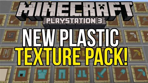 Minecraft Playstation 3 Plastic Texture Pack Showcase New Confirmed