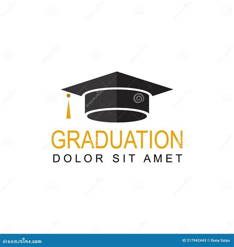Graduation Logo Template Design Vector Stock Vector Illustration Of