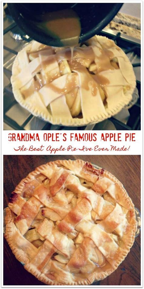 Grandma Ople S Famous Apple Pie Famous Apple Pie Best Apple Pie Apple Pie Recipe Homemade