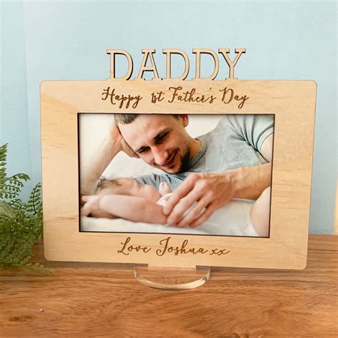 First Fathers Day Frame Name It Custom Decor
