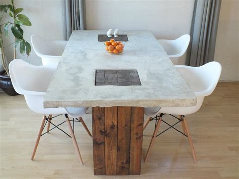 Diy concrete tabletop this diy table comes together with a custom wood base and concrete top. Designer Eco: ECO DIY FEATURE - CONCRETE TABLE