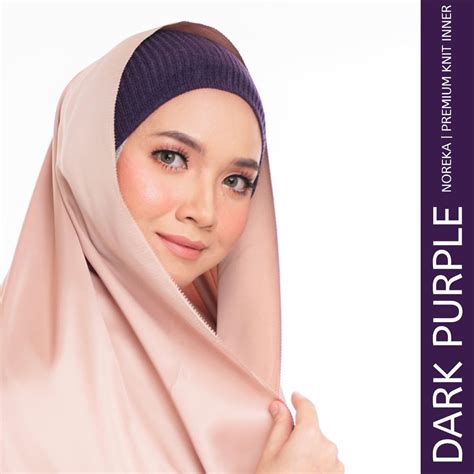 Noreka Premium Knit Inner Maxisnowcap Dark Purple Shopee Malaysia