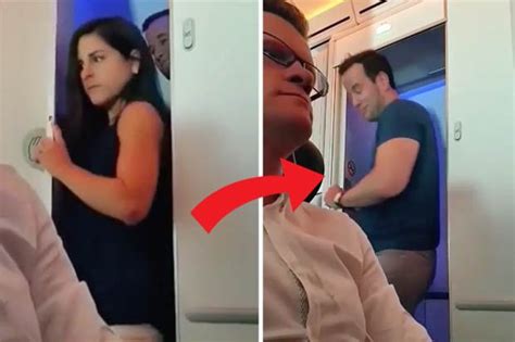 Randy Couple Filmed Leaving Plane Toilet After Joining Mile High Club In Hilarious Video