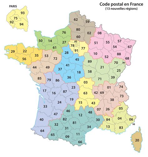 Departement Kaart Frankrijk Vogels