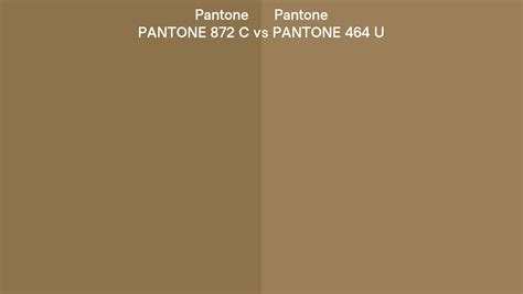 Pantone 872 C Vs Pantone 464 U Side By Side Comparison