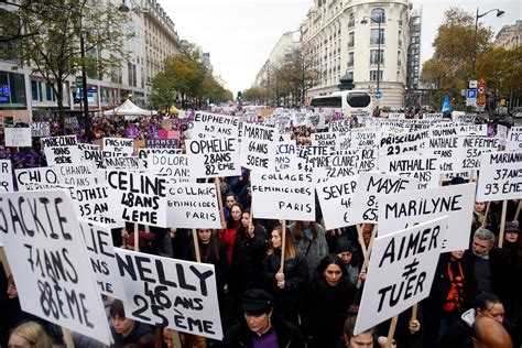 when domestic violence kills mass women s protest in paris the seattle times