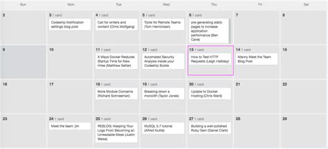 Creating A Content Calendar