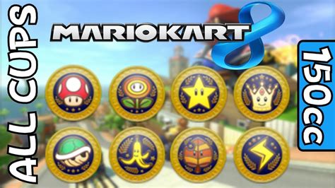 Mario Kart 8 All Cups And Courses On 150cc All 32 Tracks Youtube