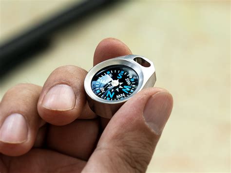 Path 2 Interchangeable Coin Sized Compass Has An Ipx8 Waterproof Rating
