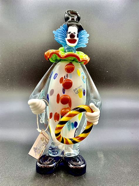 Murano Glass Clown Pagliaccio In Vetro Di Murano Etsy