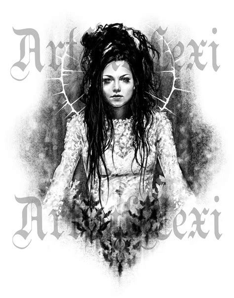Anywhere But Home Amy Lee Fan Art Evanescence Pencil Etsy