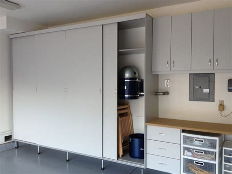 Diy Garage Storage Cabinets With Sliding Doors Organize Your Garage