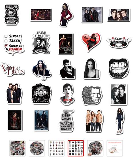 The Vampire Diaries Stickers For Etsy
