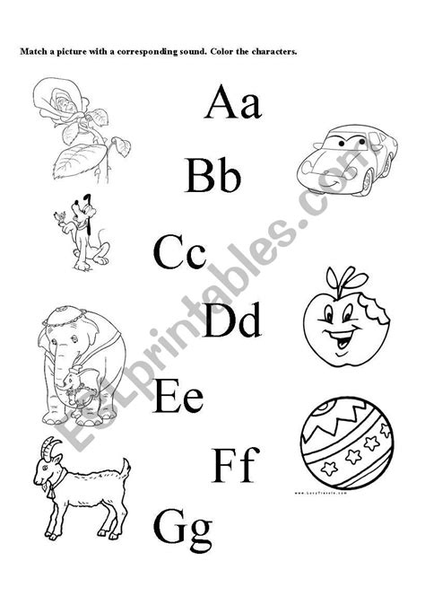 english worksheets alphabet