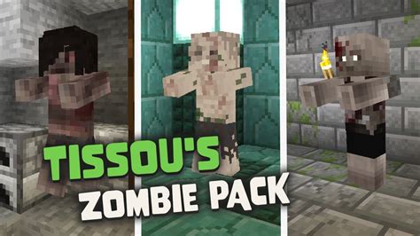 Tissous Zombie Pack Texture Pack For Minecraft More Zombie In The Game Youtube