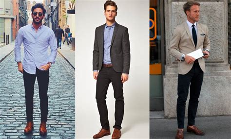 How To Wear Brown Shoes With A Black Suit Pants Or Jeans