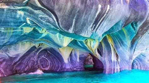 Inside The Myst Marble Caves Of Chile Chico Mother Nature Youtube