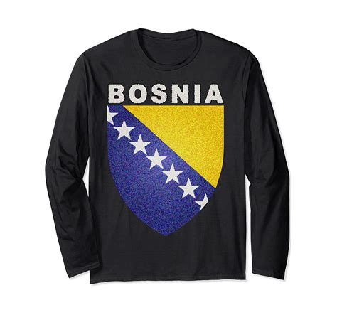 Bosnia National Pride Bosnian Art Long Sleeve T Shirt
