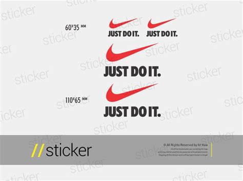 Jual Nike Just Do It 02 Cutting Sticker Stiker Oracal Apparel Di