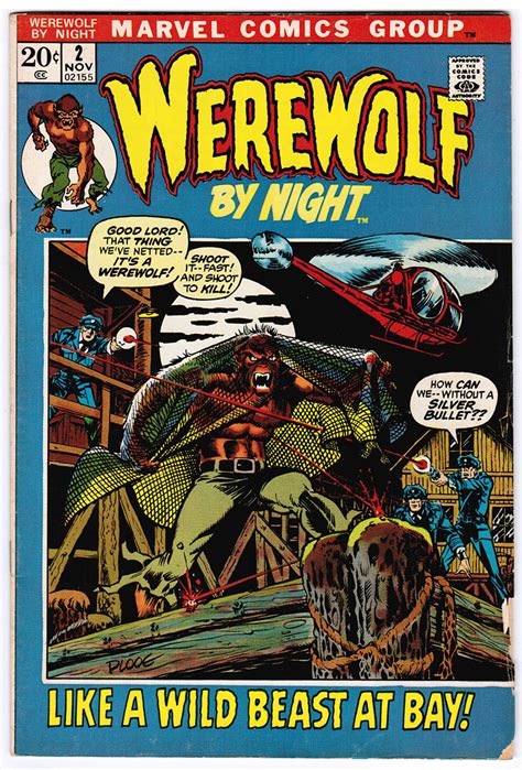 Werewolf By Night 2 1972 Mike Ploog Art Bb15 9989 R Galaxy Comic