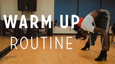 Simple Dance Warm Up Routine Heels Class Edition Youtube