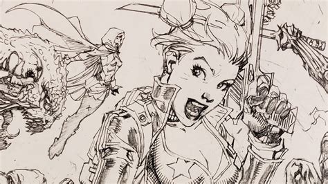 Suicide Squad Unwrapped Jim Lee Pencils Part 2 Of 4 Youtube