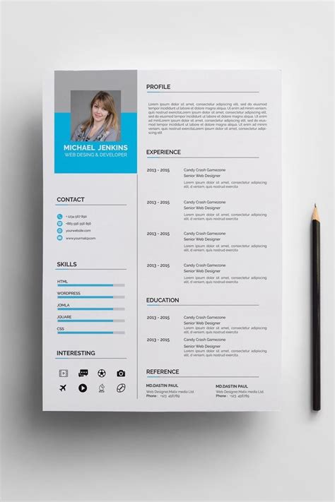 Or should you always make it shorter? A4 Paper Size (210x297)mm Two Page/Template Resume/CV One ...