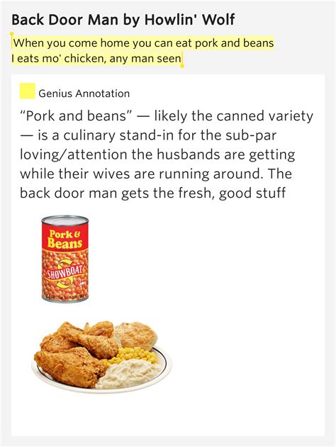 Can dogs eat pork bones? When you come home you can eat pork and beans / I eats mo ...