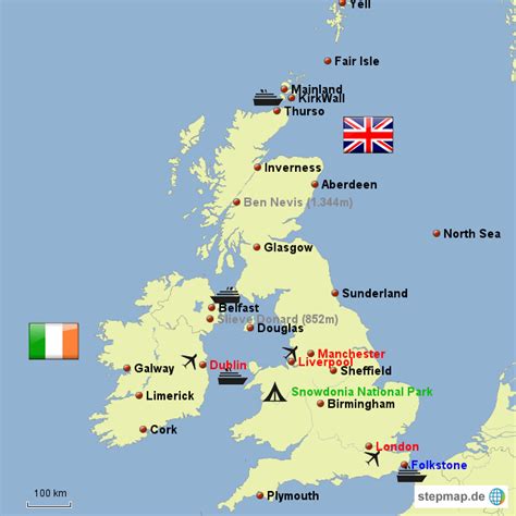 Ein toller kofferanhänger schottland, gefertigt aus einer seite aus einem gebrauchten atlas und du befindest dich hier: Glasgow Landkarte | Kleve Landkarte