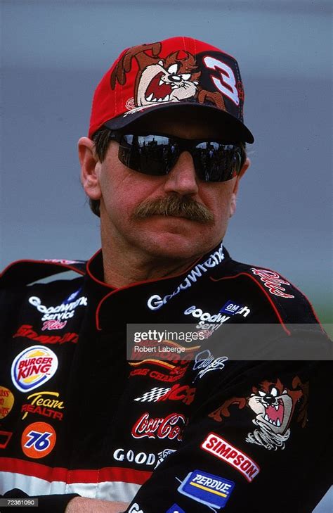 a close up of dale earnhardt sr as he looks on during daytona news photo getty images