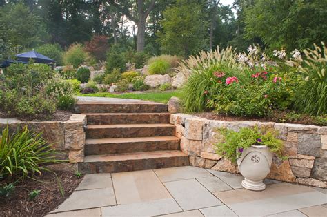 Natural Stone Steps Cording Landscape Design