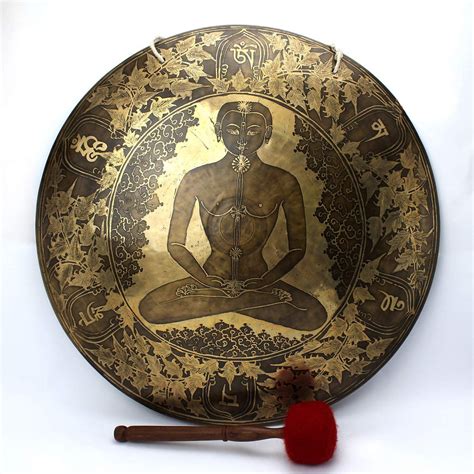 51 Cm Gong Special Buddha Etching Singing Gong Comes With Etsy