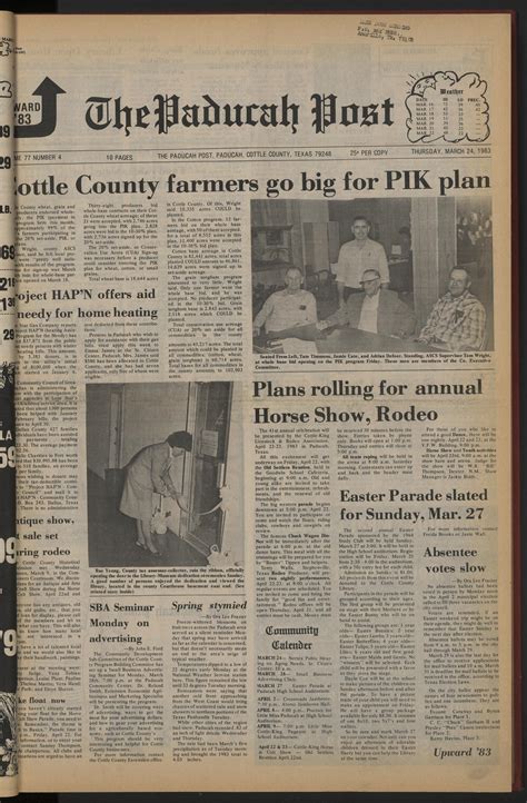 The Paducah Post (Paducah, Tex.), Vol. 77, No. 4, Ed. 1 Thursday, March