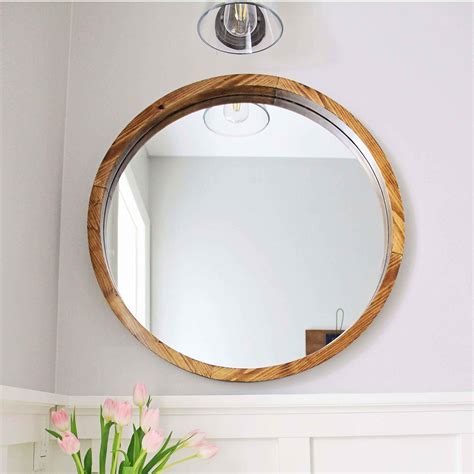 Shop with afterpay on eligible items. Round Wood Framed Mirrors | Mirror Ideas