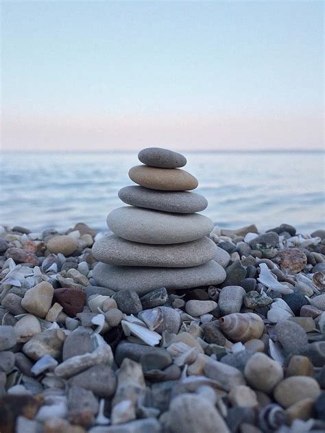 Rock Balance Nature Harmony Stone Meditation Shore Serenity Pikist