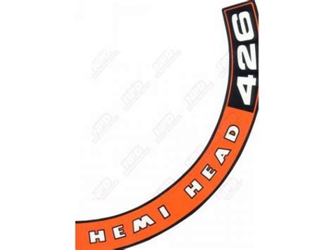 Decal 426 Hemi Head Air Cleaner Correct Material And Screen Printed