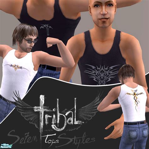 The Sims Resource Tribal Tops Se7en Styles
