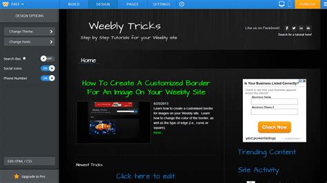 How To Put A Copyright Symbol In The Footer Of Your Weebly Site