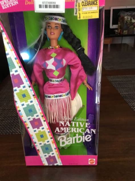 native american indian barbie third edition dolls of the world collection new ebay