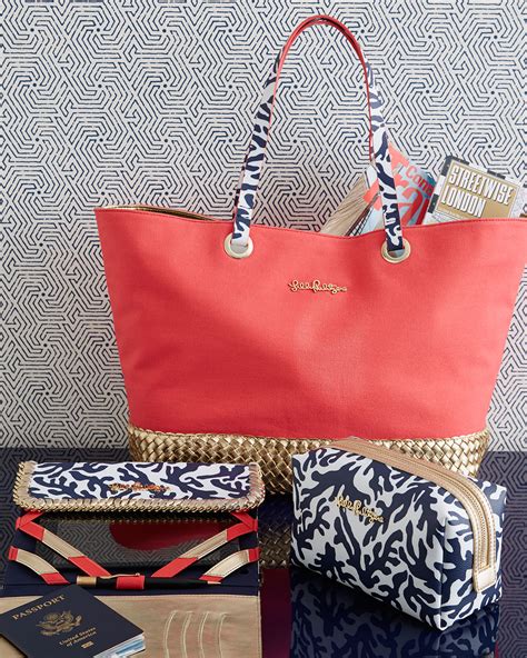 Lilly Pulitzer Island Coral Tote
