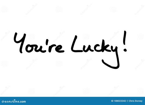 Youre Lucky Stock Illustration Illustration Of Fortune 188023342