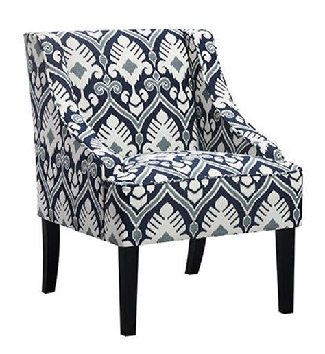 0003955 Navy Print Accent Chair 870 