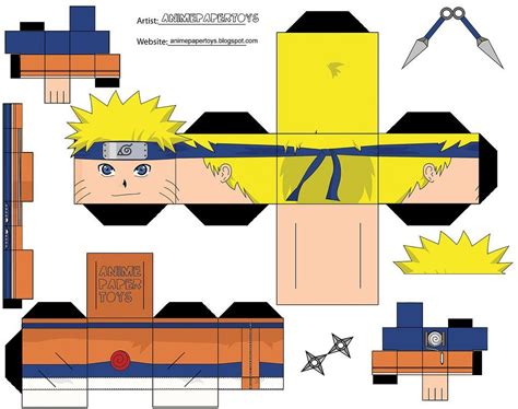 Descargar Plantillas De Naruto Shippuden Para Papercraft Anime Paper