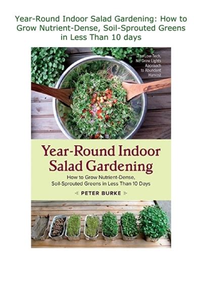 Pdf ️download ️ Year Round Indoor Salad Gardening How To Grow Nutrient