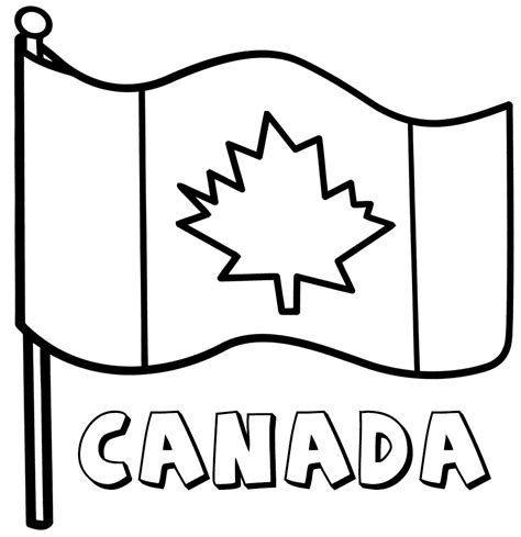 Bandera De Canada Para Colorear Images