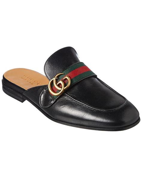 Gucci Black Gg Princetown Slippers For Men Lyst